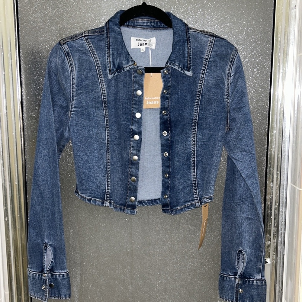 reformation Isa Denim Shirt - Picture 3 of 11